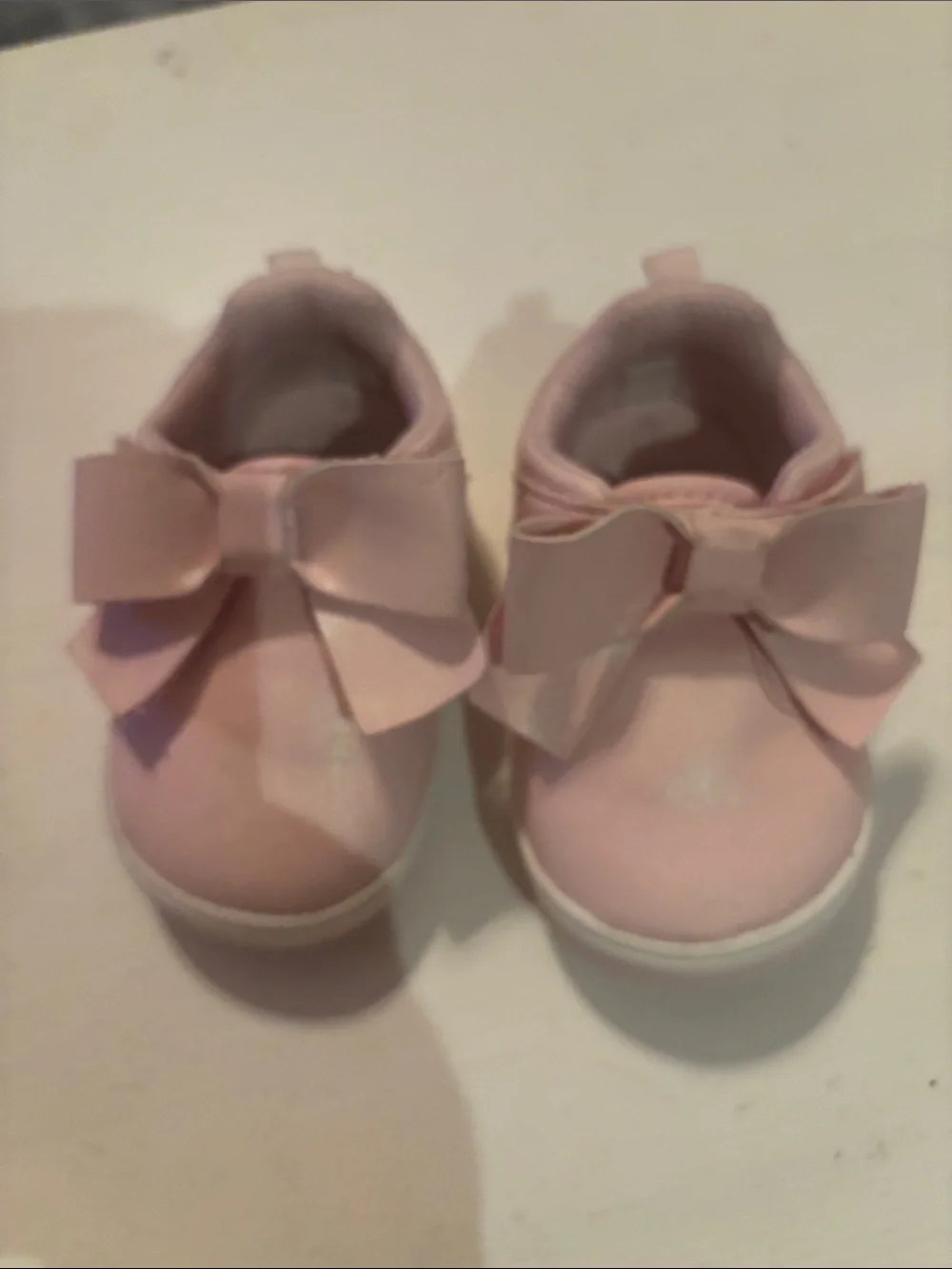 Stride Rite Kamila Mary Jane Pink Bow Slip-On Baby Shoes